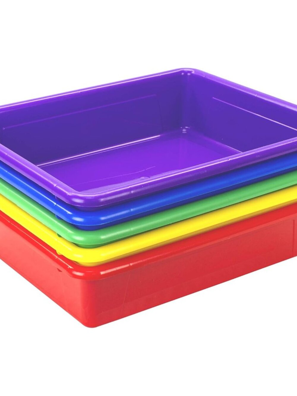 Letter Size Flat Storage Tray – Organizer Bin for Classroom, Office and Home, As - Picture 5 of 8